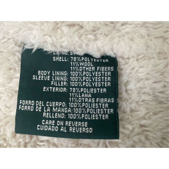 G.H. Bass & Co. Womans Wool Blended Lined Jacket Buffalo Red - Picture 4 of 6